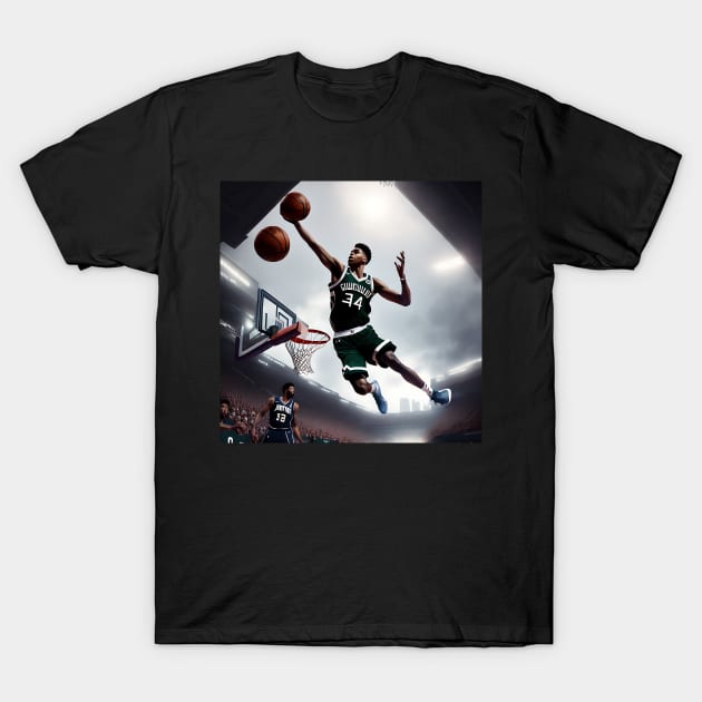 Milwaukee Basketball T-Shirt by teakatir